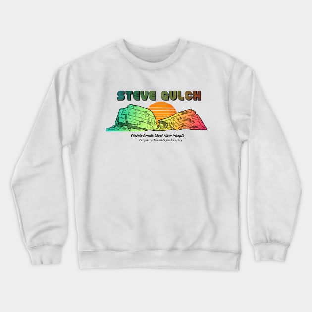 Visit Steve Gulch Crewneck Sweatshirt by PurgatoryArchaeologicalSurvey